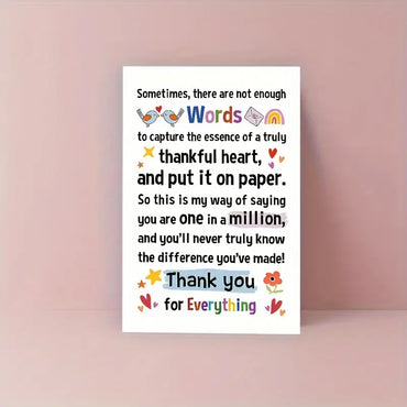 Thank You for Everything Greeting Card