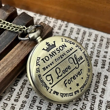 To My Son Pocket Watch
