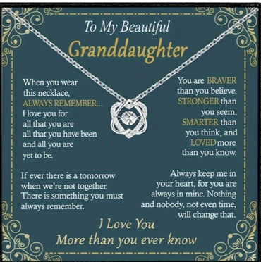 Eternal Love Granddaughter Necklace