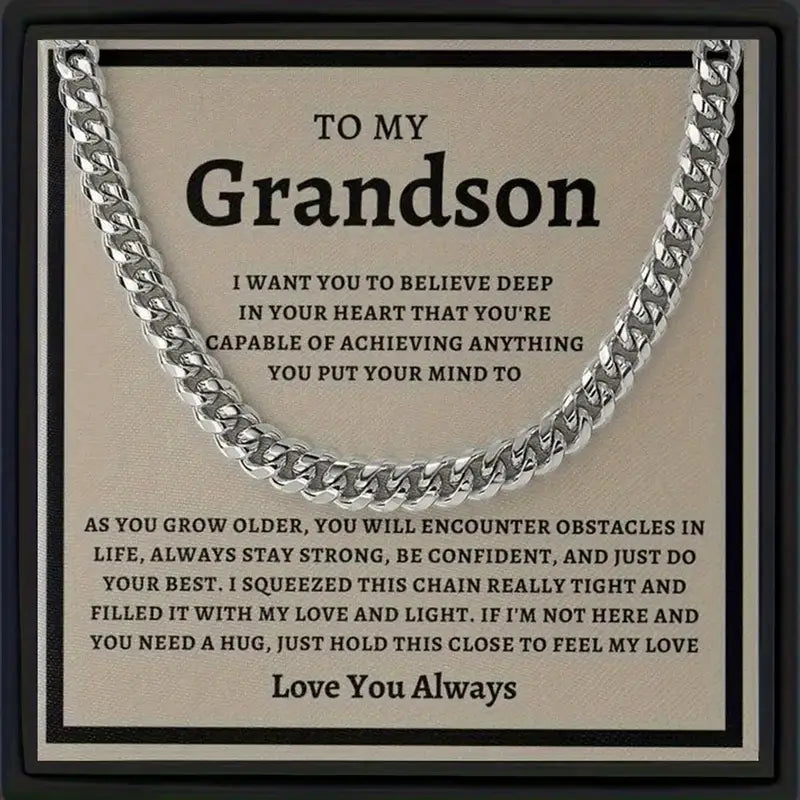 Inspirational Grandson Necklace 