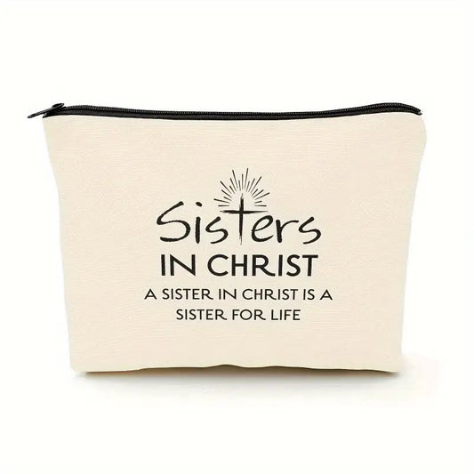 Sisters in Christ Multifunctional Cosmetic Travel Bag 