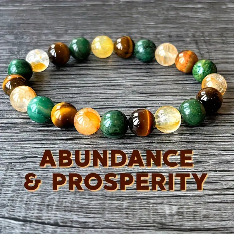 Abundance & Prosperity Gemstone Bracelet 