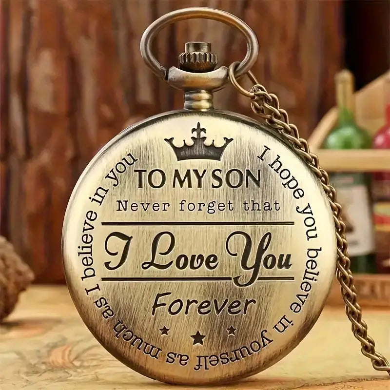 To My Son Pocket Watch 