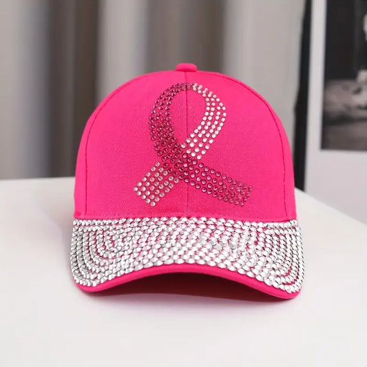 Hope Sparkles Breast Cancer Awareness Cap