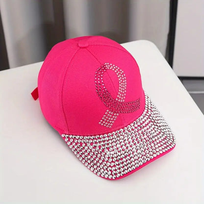 Hope Sparkles Breast Cancer Awareness Cap