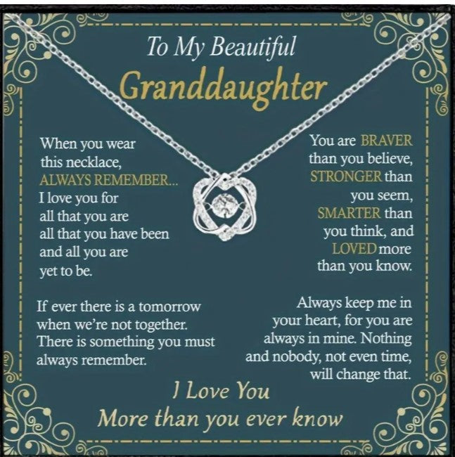 Eternal Love Granddaughter Necklace 