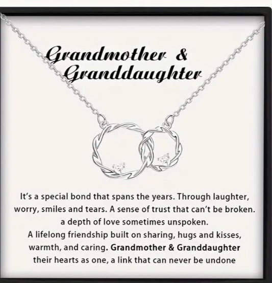 Eternal Bond Grandmother & Granddaughter Necklace 