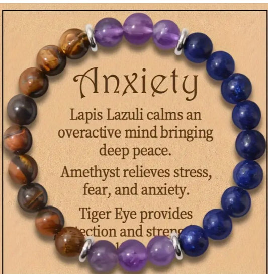 Anxiety Relief Gemstone Bracelet 