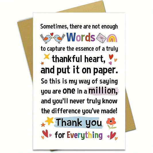 Thank You for Everything Greeting Card 