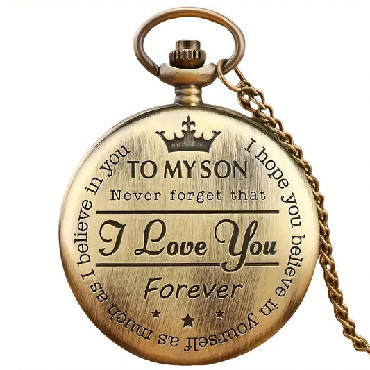 To My Son Pocket Watch 