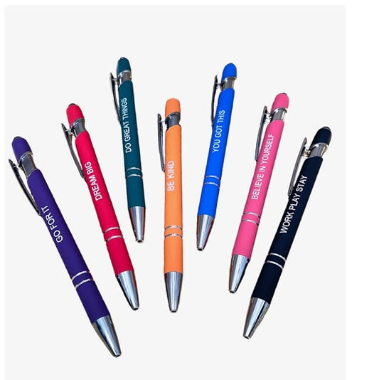 Inspirational Message Pens - Set of 6 